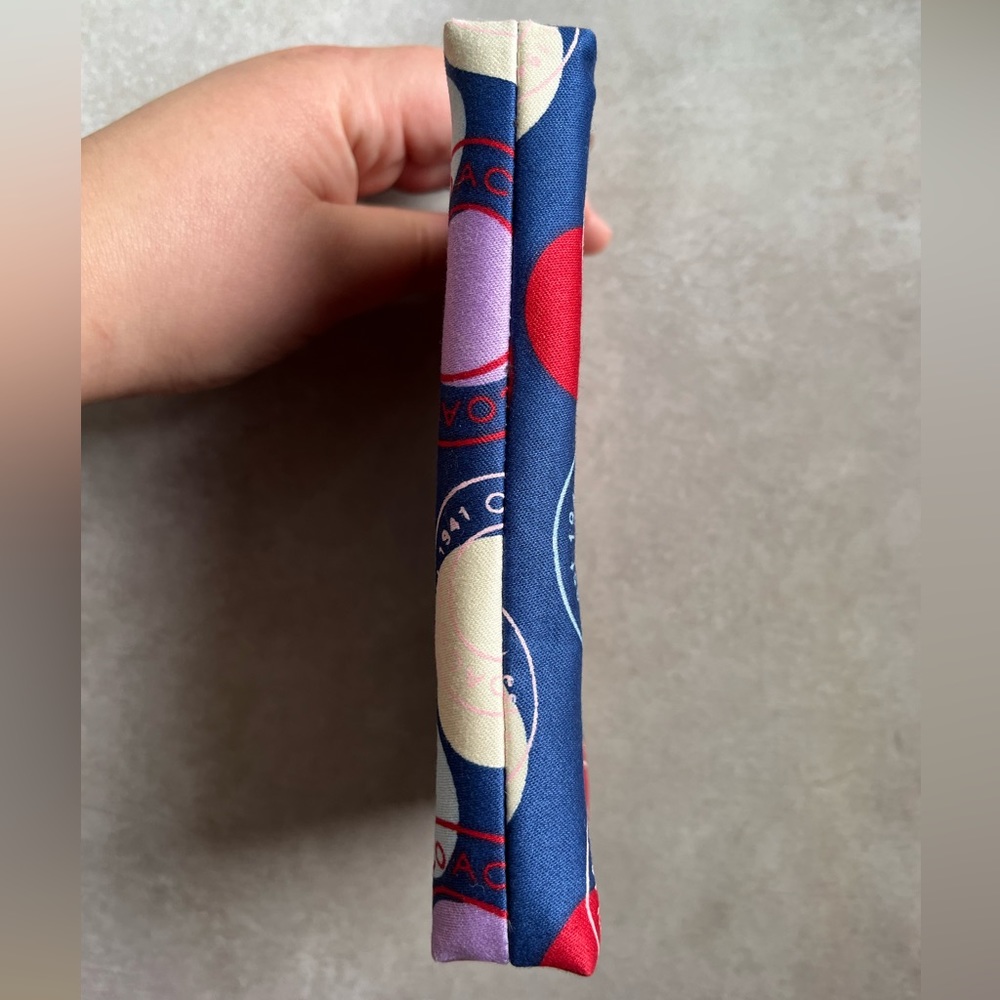 Like New Red and Blue Coach Wristlet - Picture 8 of 13